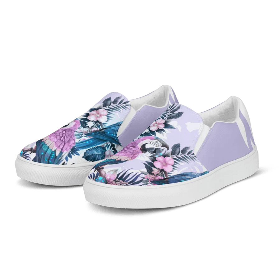 Elysian Birds-Women's Slip-On Canvas Shoes product image (4)