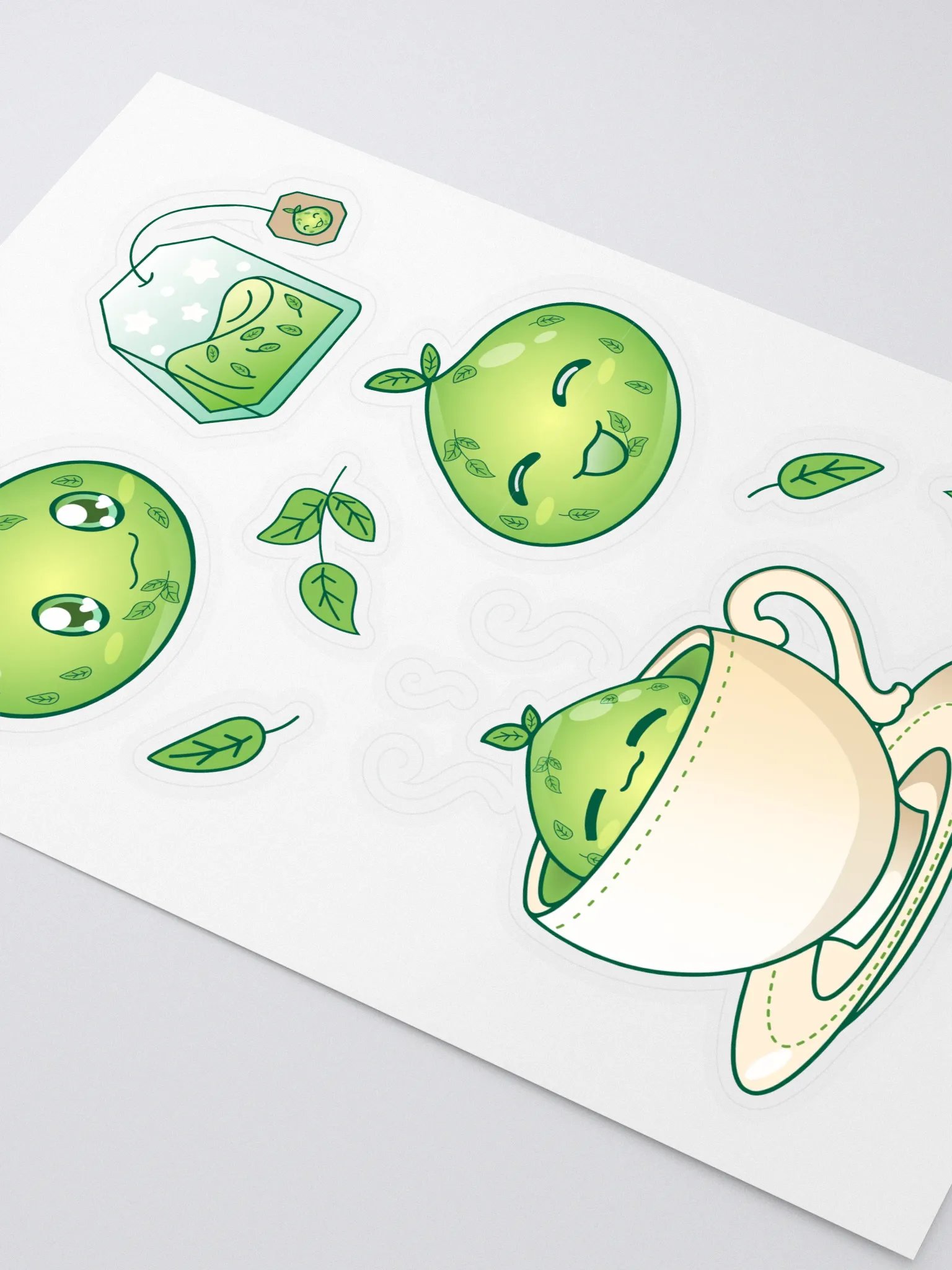 Green Tea Slime Sticker Sheet product image (2)