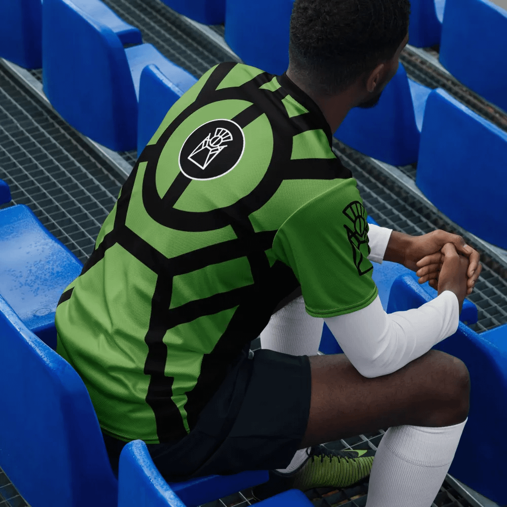 Reverence Icon / MO Unisex Sports Jersey / Black + Olive product image (1)