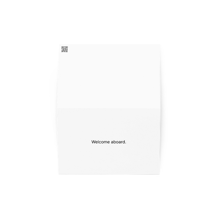 Midnight Mystery Greeting Card - Welcome aboard. product image (2)