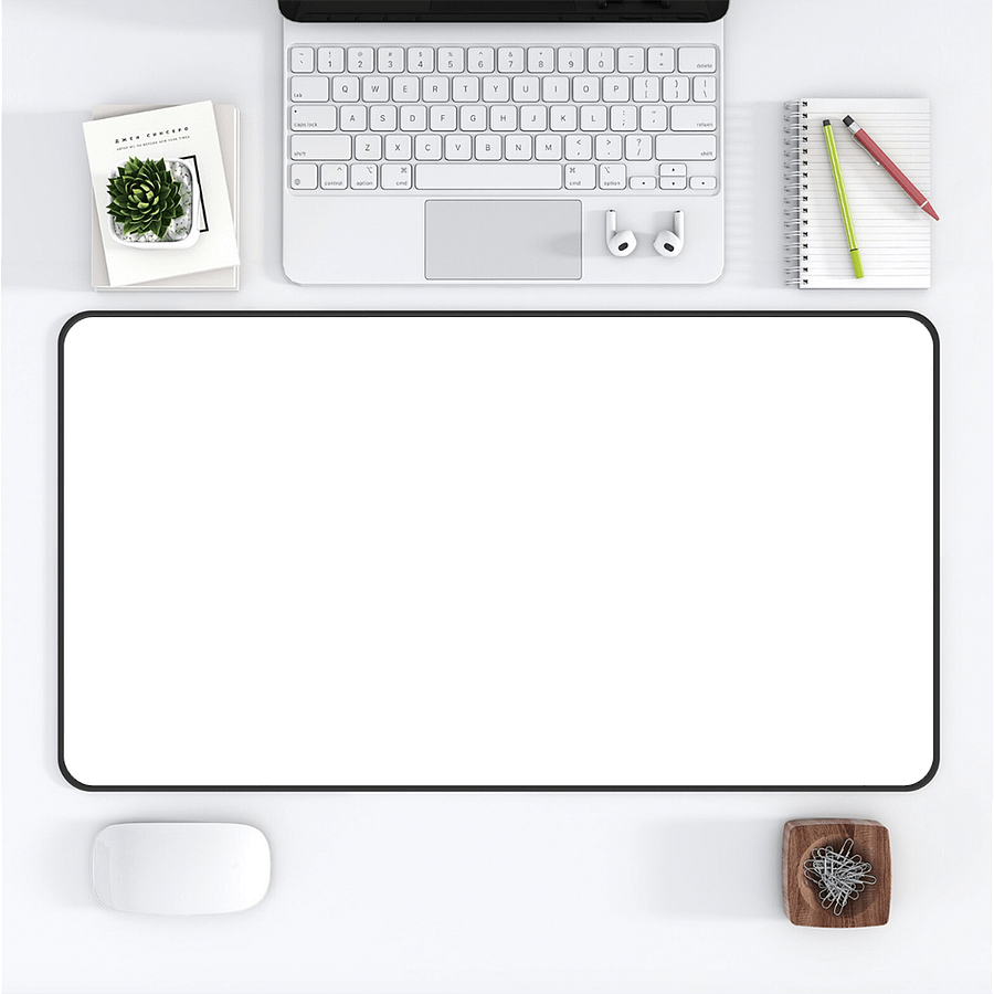 Snow Medium Desk Mat (12 x 22) product image (1)