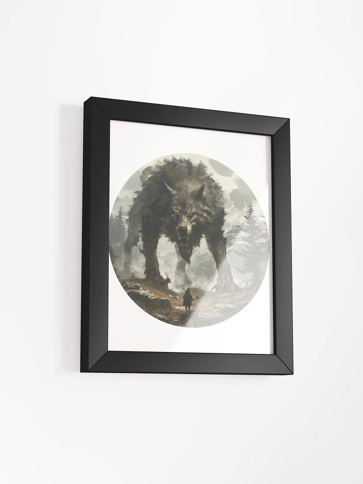 Fenrir - The Monstrous Wolf of Norse Mythology Framed High-Quality Matte Poster product image (7)