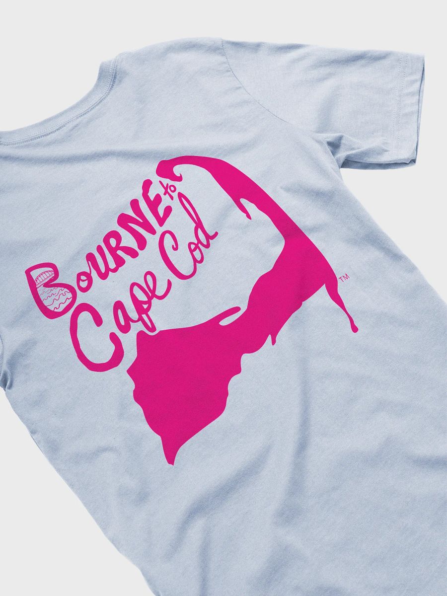 Men's | BOURNE to Cape Cod™ | Supersoft T-Shirt by Bella+Canvas | Vibrant Pink Logo on Pastel Colors product image (33)