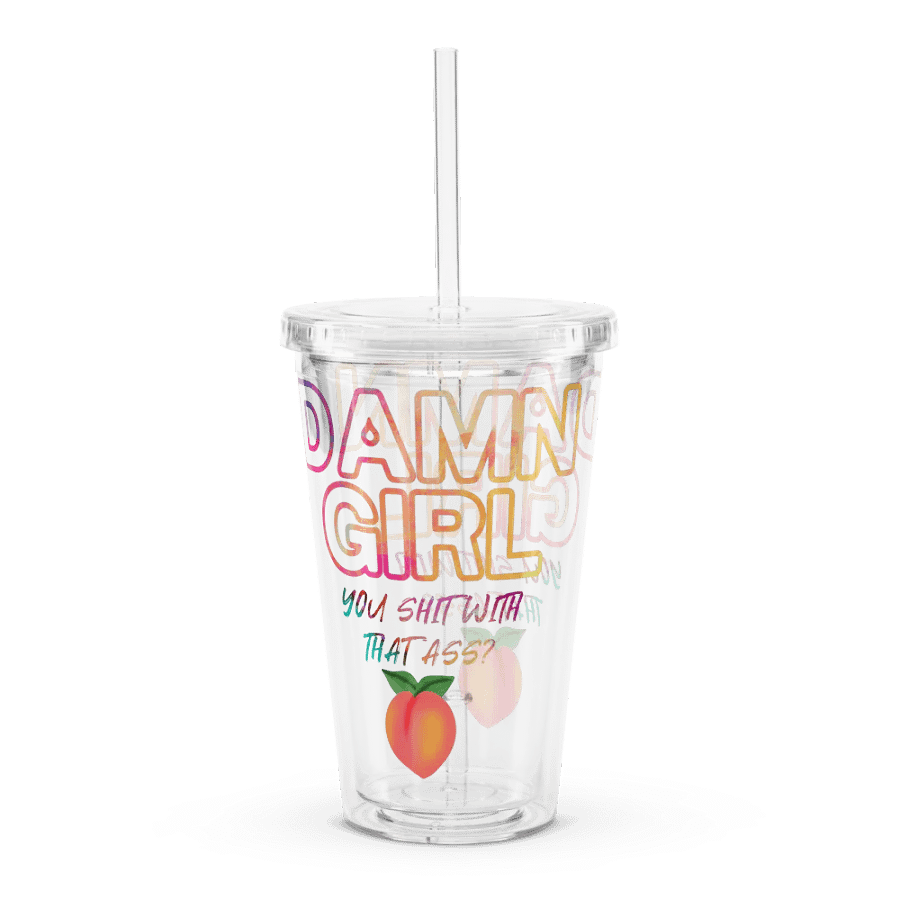 DAMN Girl Plastic Tumbler product image (1)