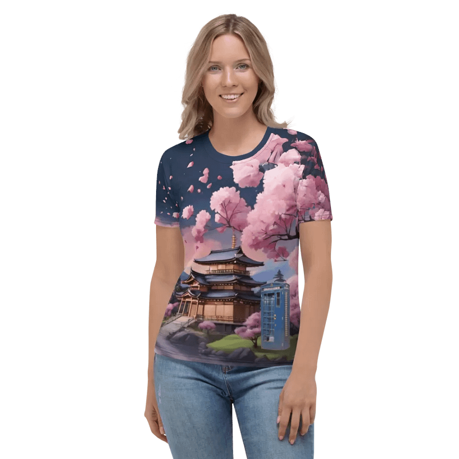 Dr Who Tardis in Japan All Over Print T-shirt product image (5)