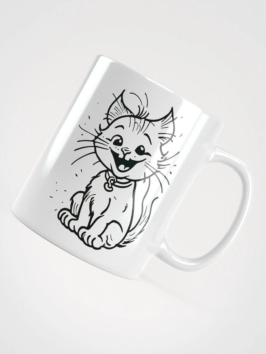 Playful Cartoon Cat Outline Mug product image (11)