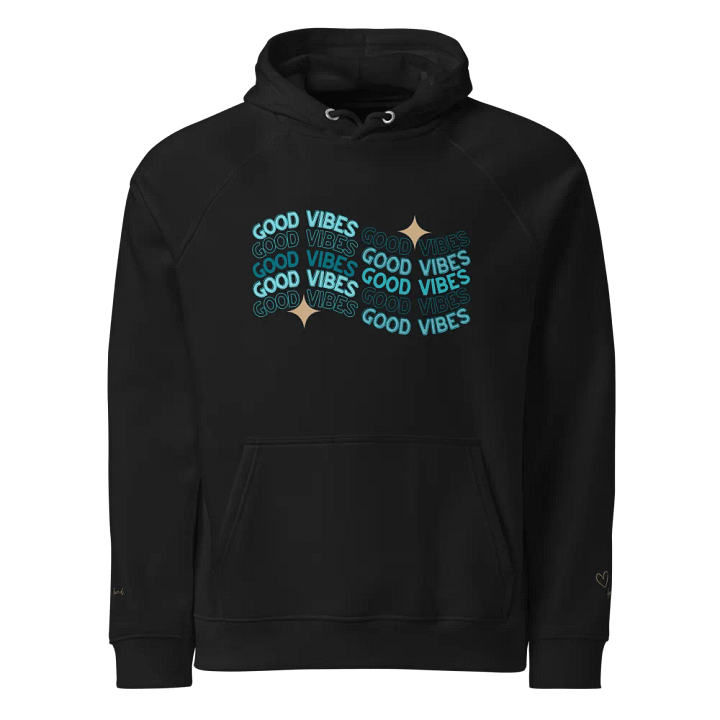 Good Vibes Clustered Eco Raglan Hoodie product image (1)