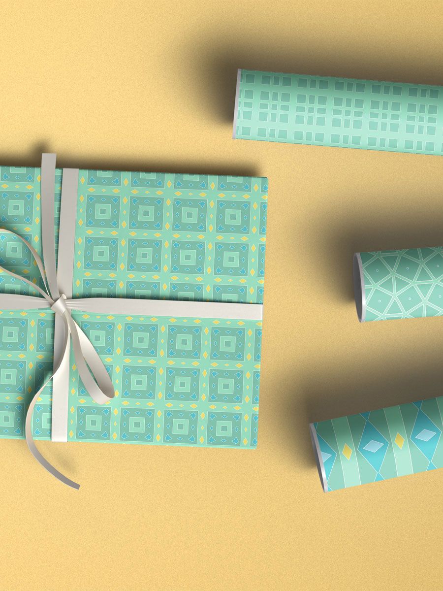 Abstract Pastels Pattern Pack 4 - Green Mix product image (5)