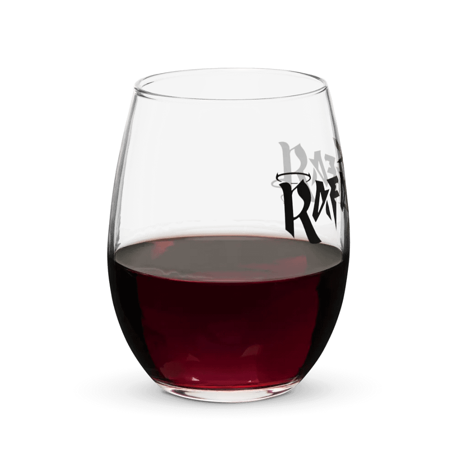 RafaZafar Logotext Stemless Winglass (black) product image (8)