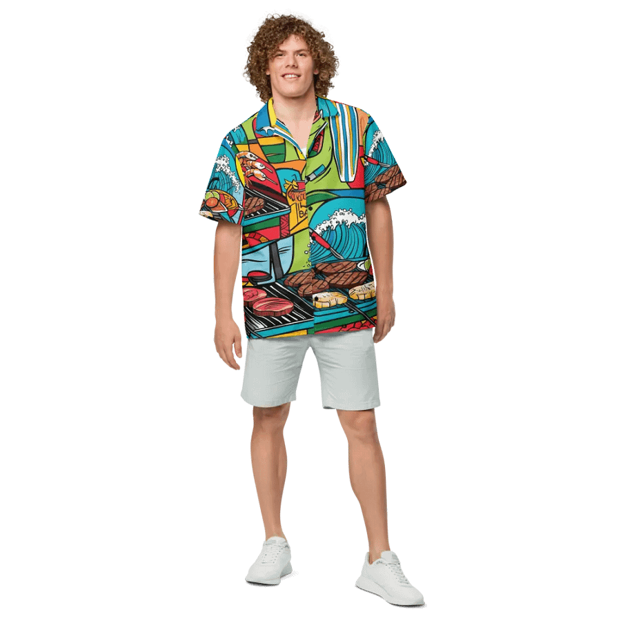 Island Surf & Turf BBQ Paradise Shirt product image (4)