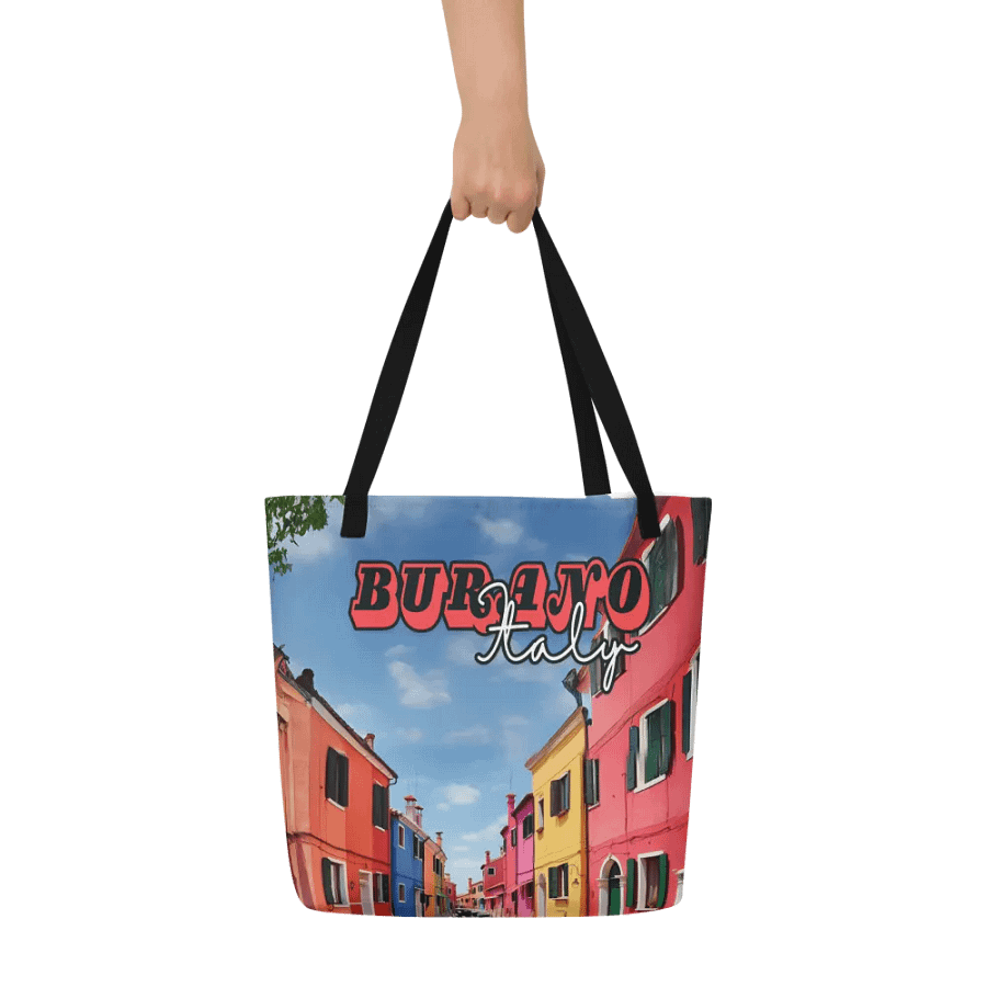 Burano Italy All Over Print Tote Bag product image (11)