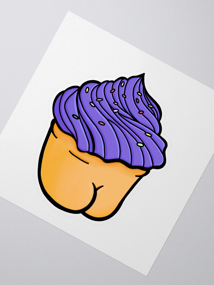 AuronSpectre Cheeky Cupcake Sticker - Purple product image (2)