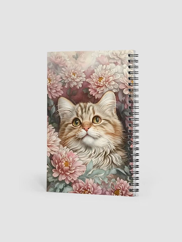 Chrysanthemum Cat Spiral Notebook product image (2)