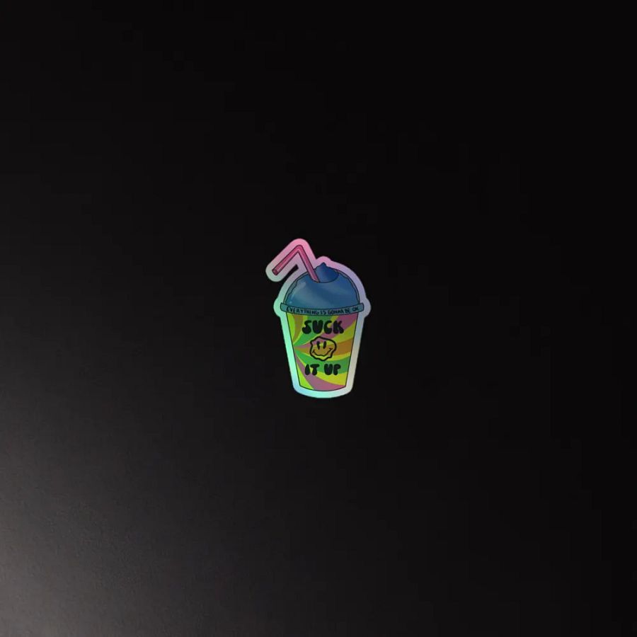 Suck It Up | Holographic Sticker product image (2)