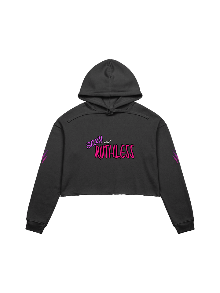 "Sexy and Ruthless" Bella+Canvas Fleece Crop Hoodie product image (1)