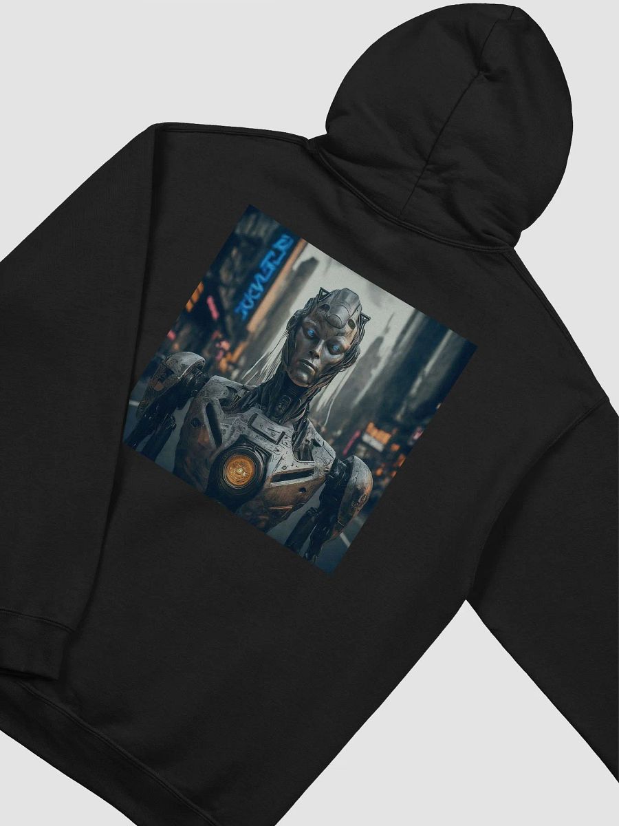 Neon Cyborg Cityscape Hoodie product image (9)