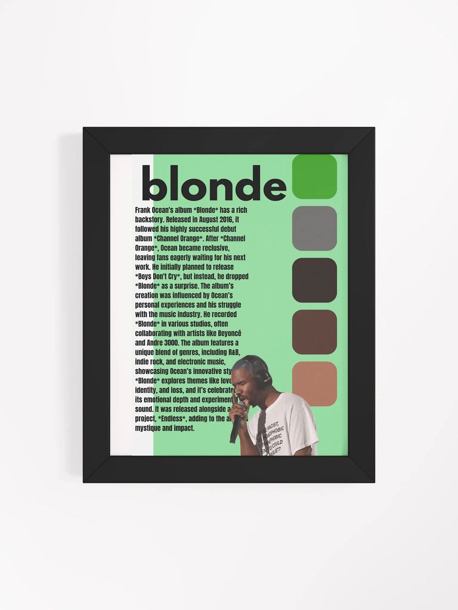 (8X10in) Blonde: Framed Matte Poster product image (4)