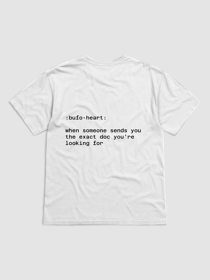 :bufo-heart: t-shirt product image (2)