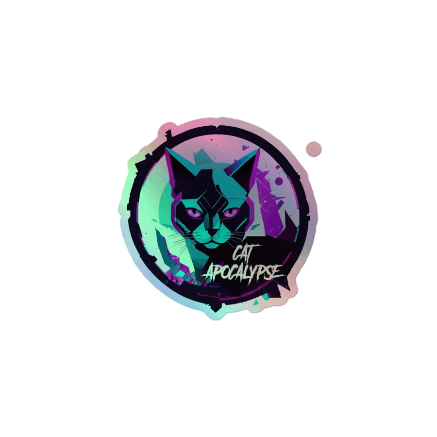 Cat Apocalypse plus sticker product image (1)