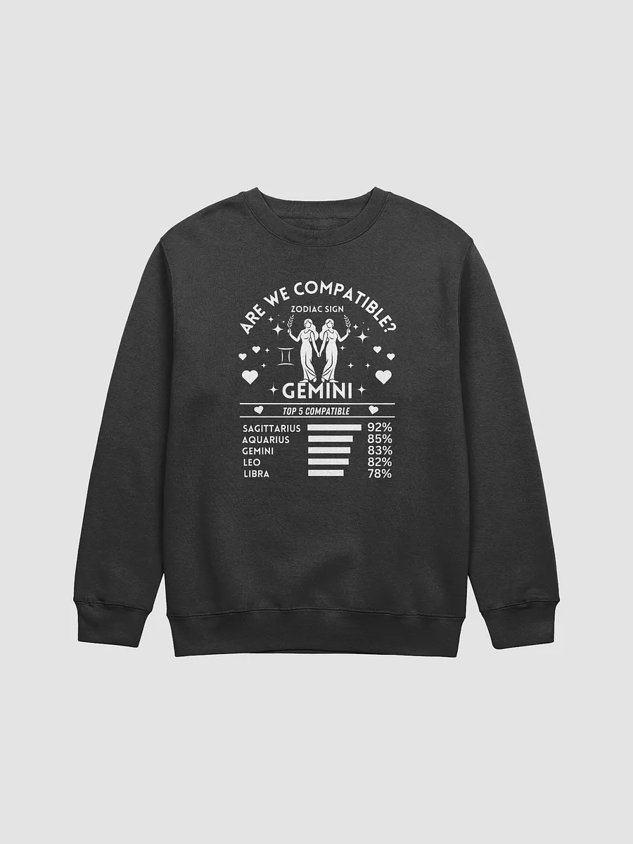 Gemini Zodiac Sign Romantic Compatibility - Lane Seven Premium Crewneck Sweatshirt product image (2)