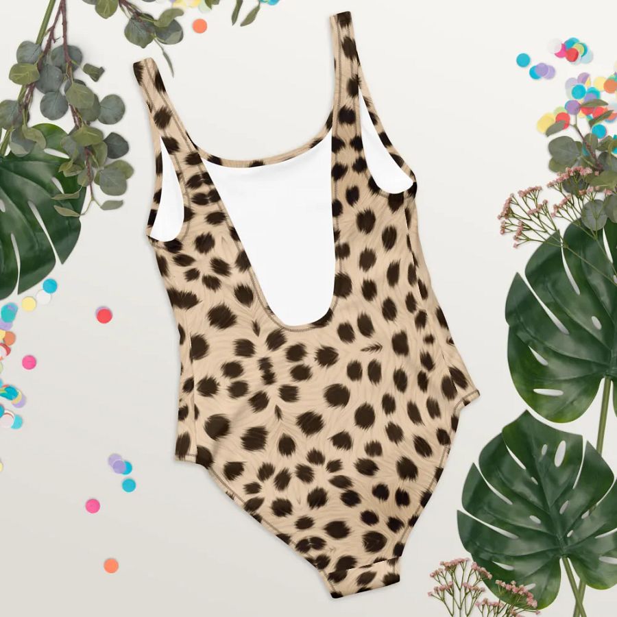 Turn Heads in Our Bold Tawny All-Over Print Swimsuit product image (9)