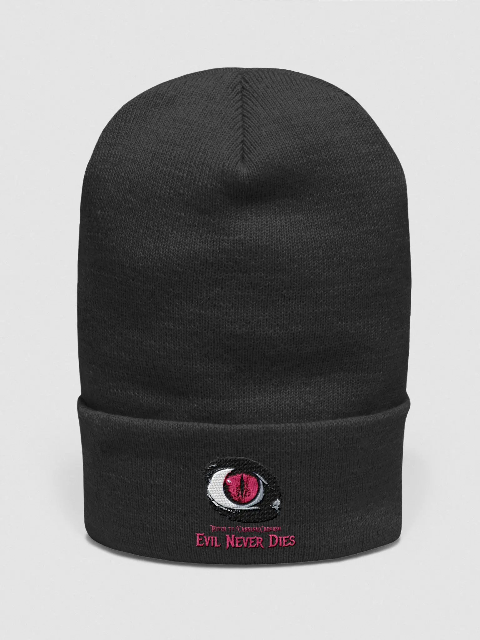 Pink Evil Never Dies Logo Beanie product image (4)
