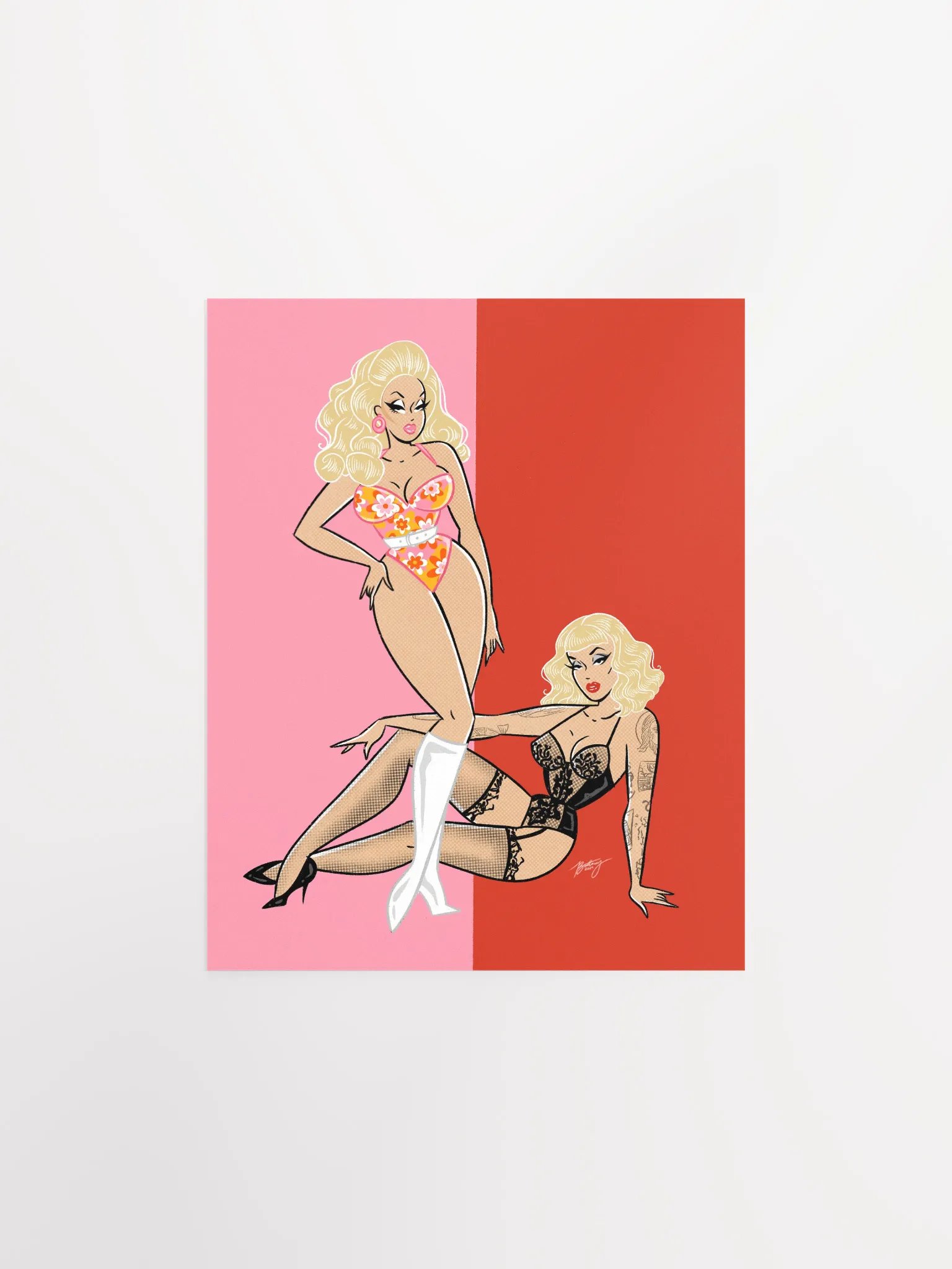 Trixie and Katya art print product image (1)