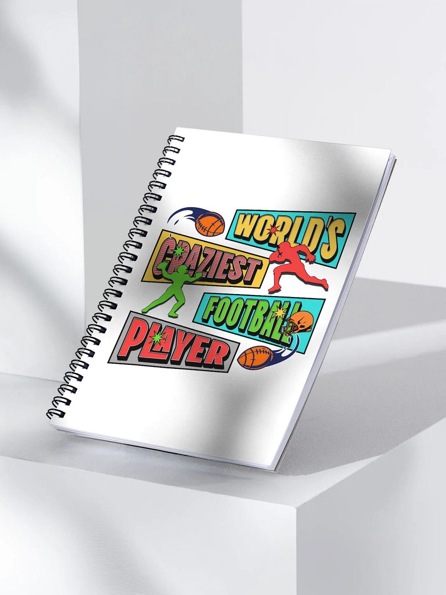 Worlds Craziest Football Player Dynamic Spiral Notebook product image (3)