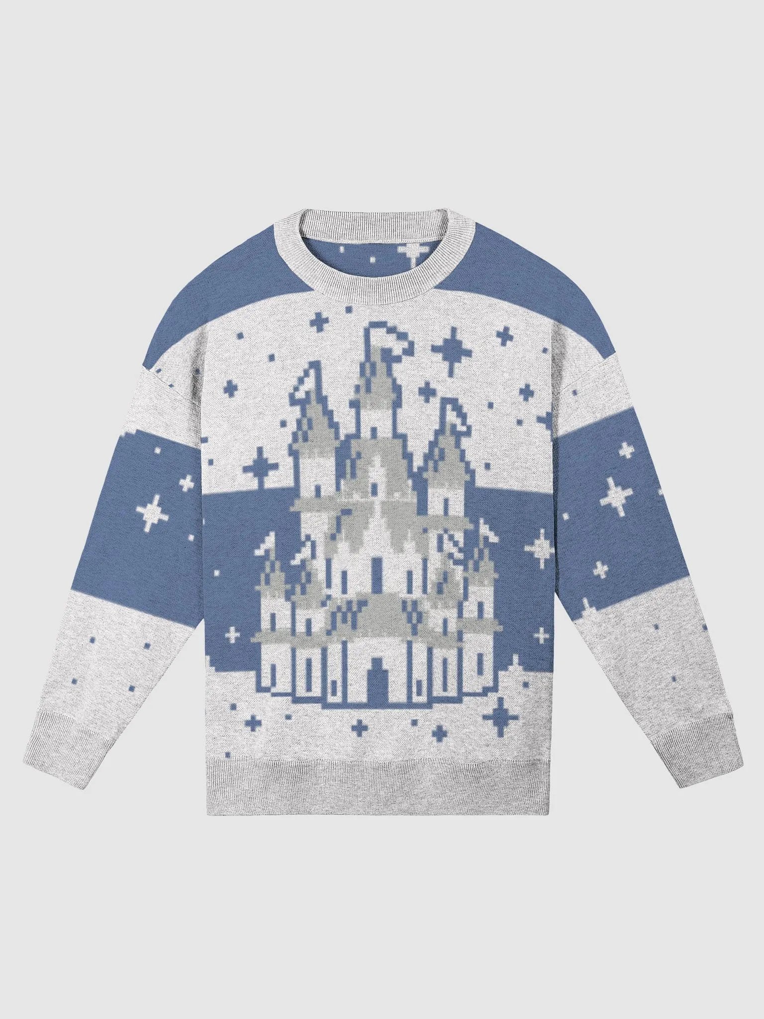 Bright Blue Christmas Castle Jumper product image (1)