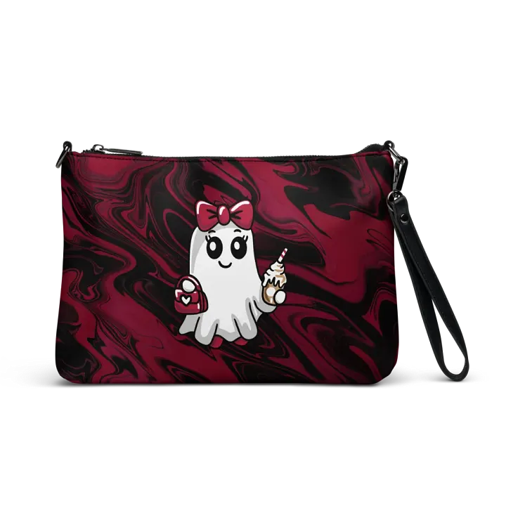 Stylish Ghost Flip-Sided Faux Leather Crossbody Bag product image (1)
