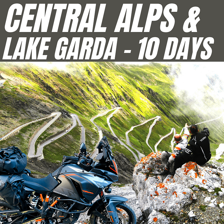 CENTRAL ALPS & LAKE GARDA, 8 Days, 3400 km, 60 Passes, Tour Book & GPX Data product image (1)