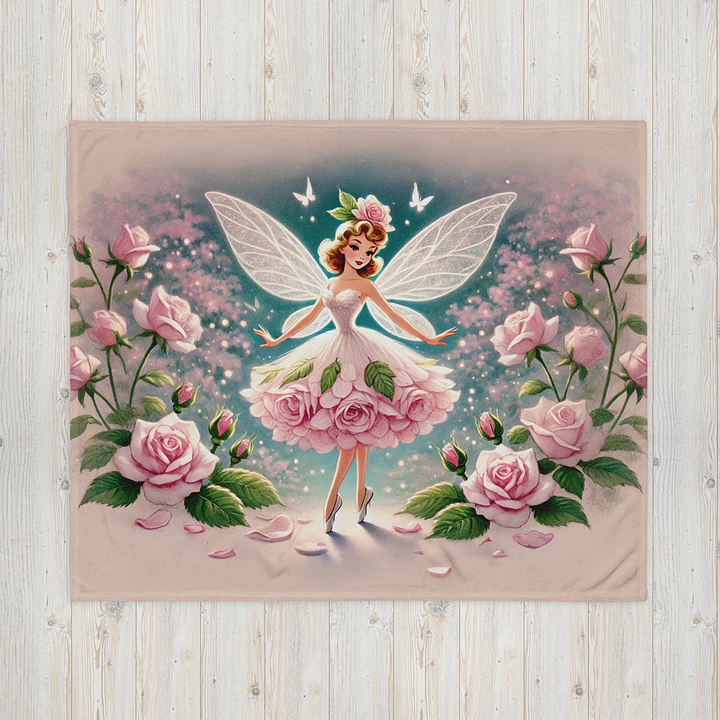 Pink Rose Fairy Snuggly Soft Throw Blanket product image (1)