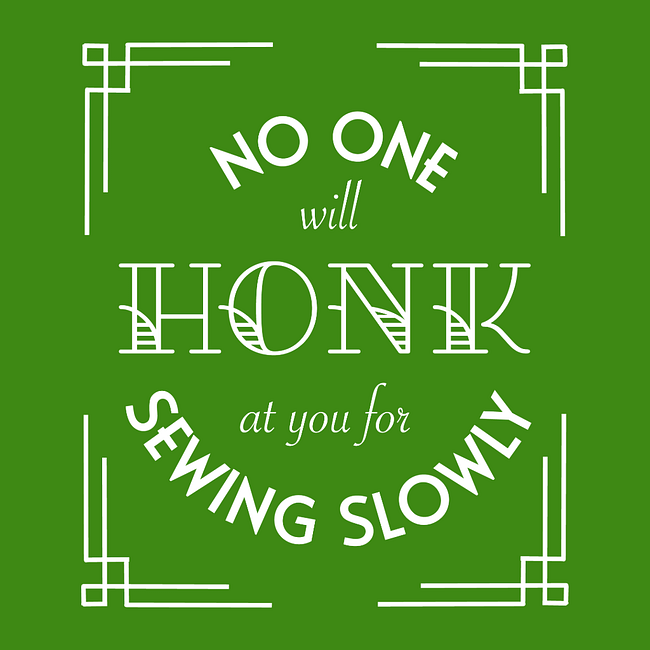 Sew Slowly Art Deco