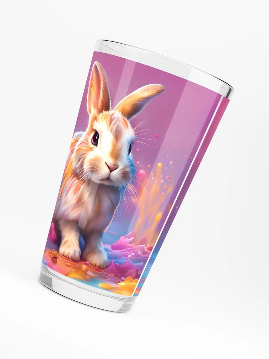Colorful Bunny Pint Glass product image (6)
