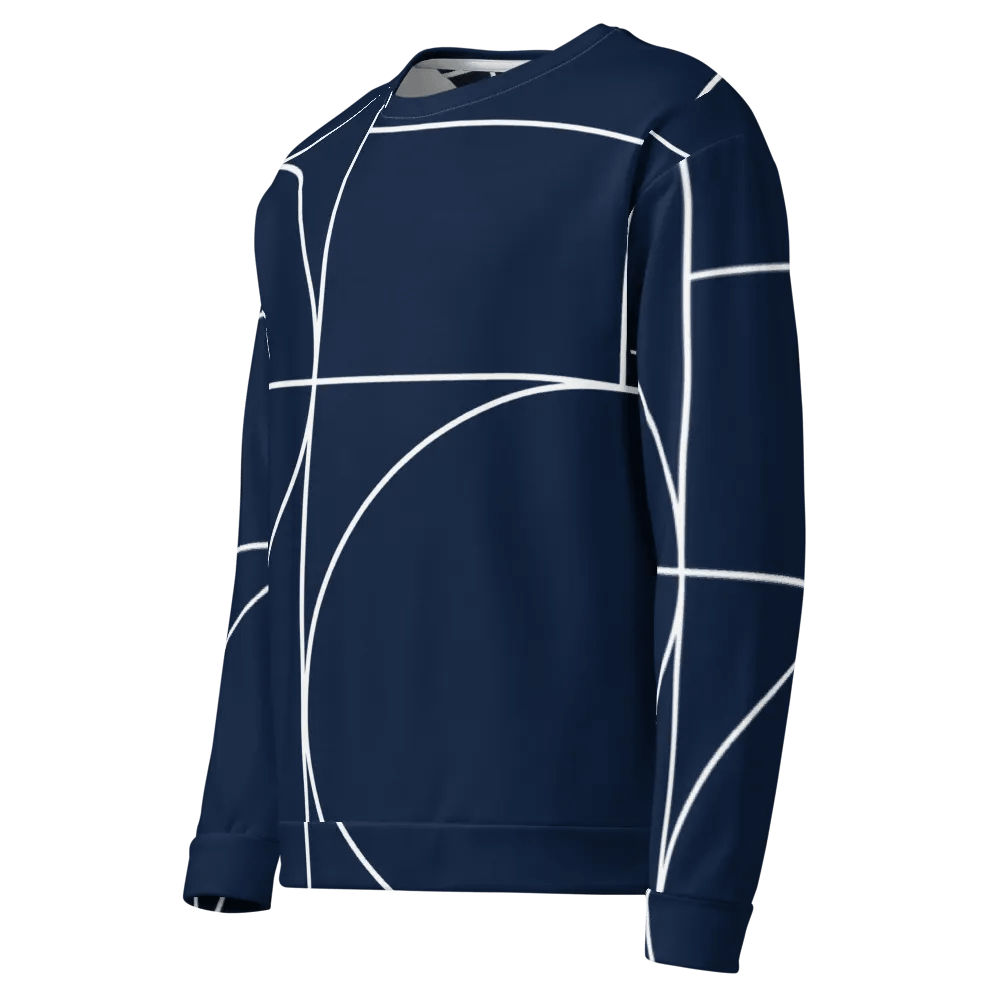 Navy Geometric Unisex Sweatshirt product image (8)