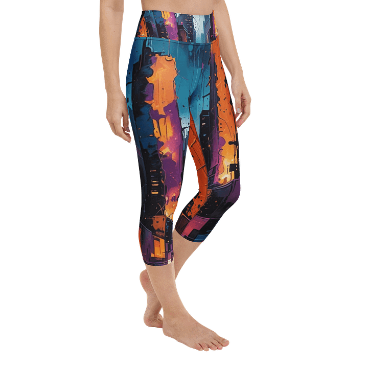 Abstract City 1 Capri Leggings product image (2)