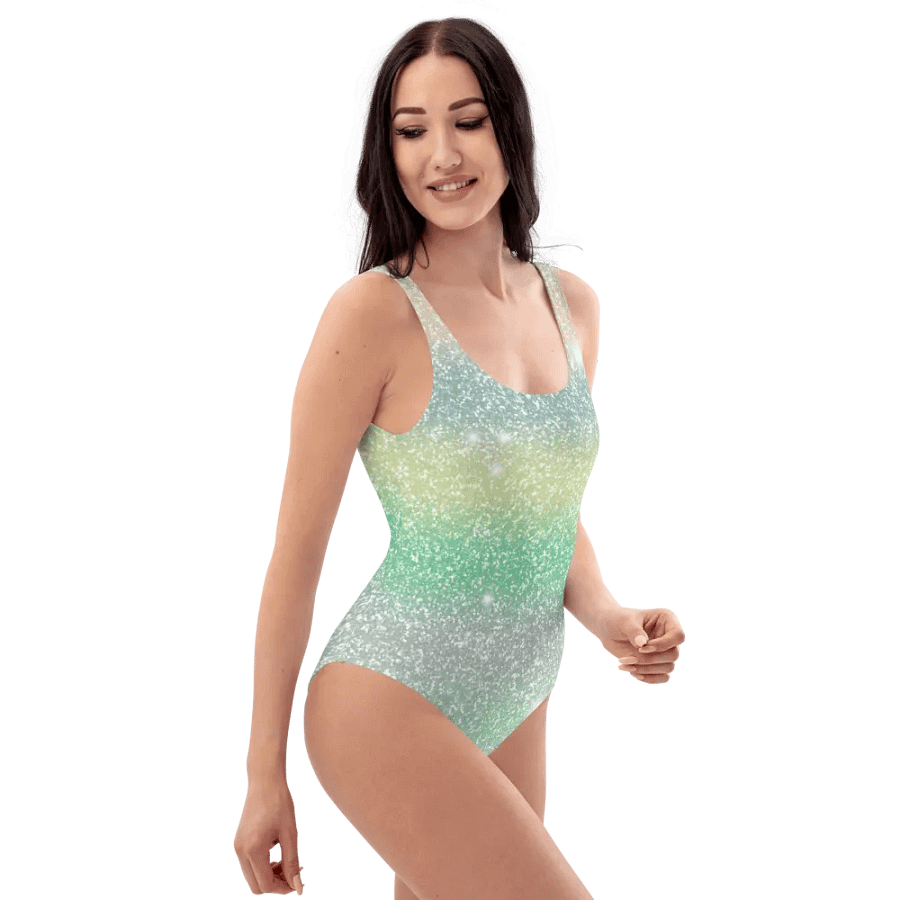 Glitter Unicorn Texture Design One Piece Swimsuit (11) product image (7)