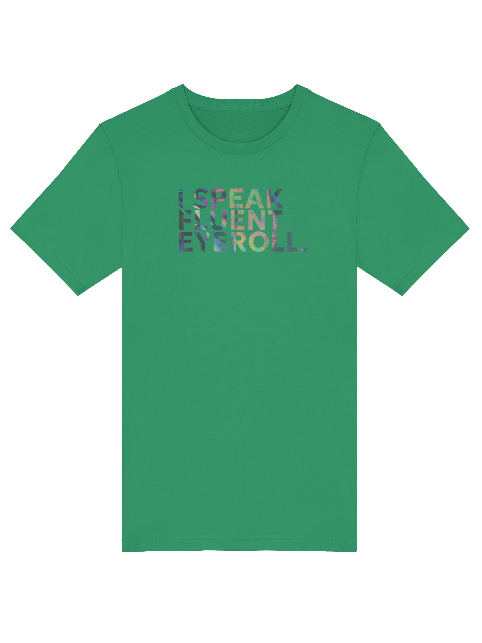 Holographic Eyeroll Statement Tee product image (41)