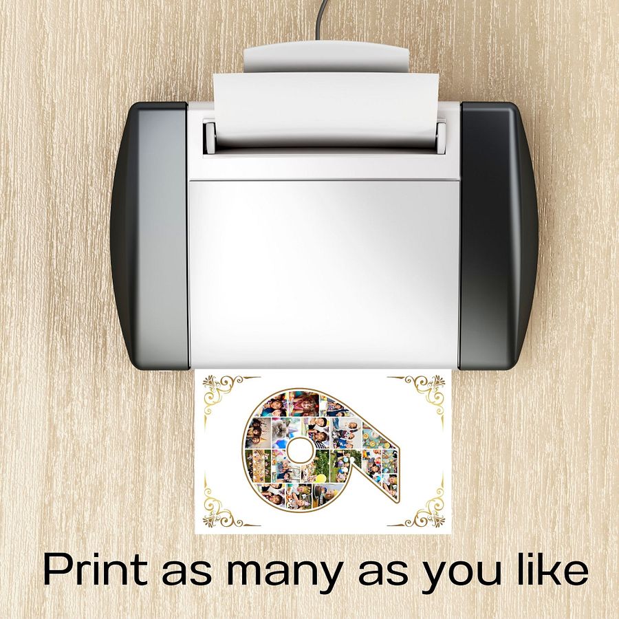 Six Year Celebration Card Photo Collage Canva Template product image (9)
