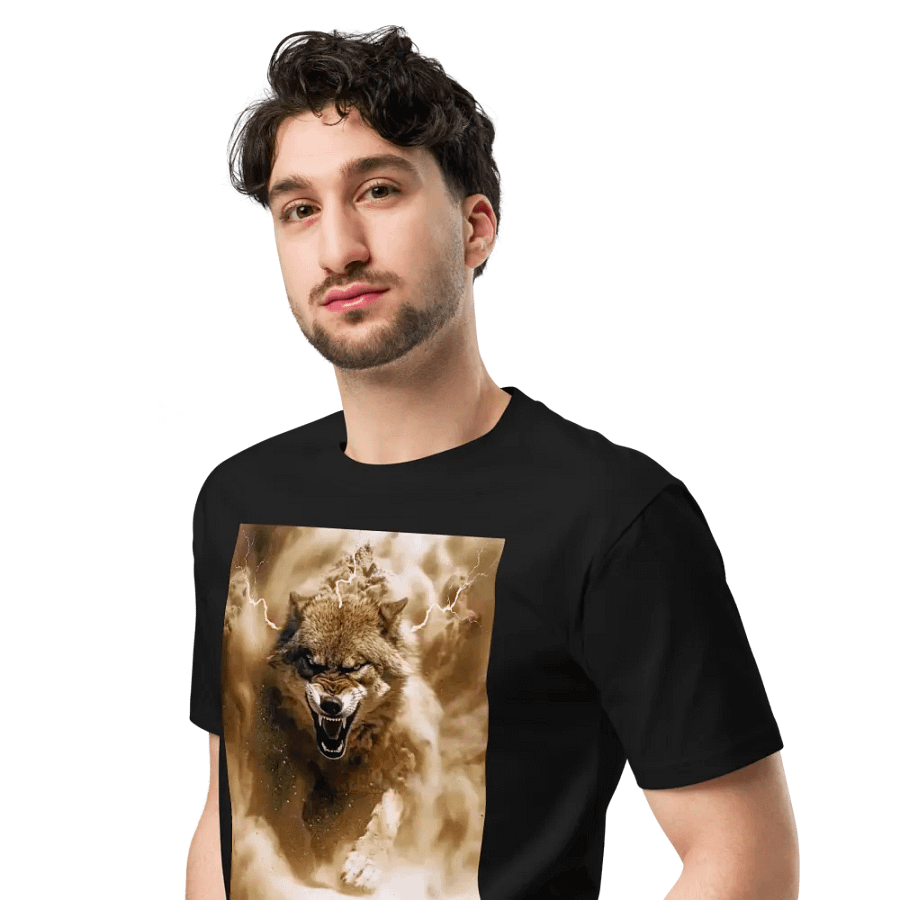 Thunderous Storm Wolf Unisex Tee product image (4)
