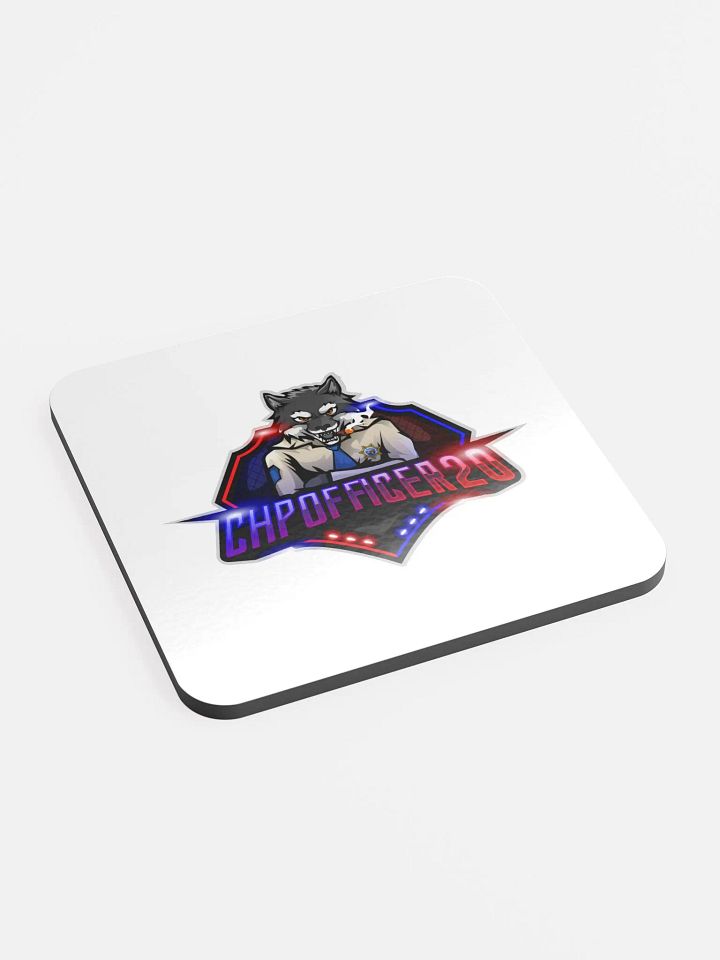 Fierce Wolf Law Enforcement Logo Coaster product image (2)