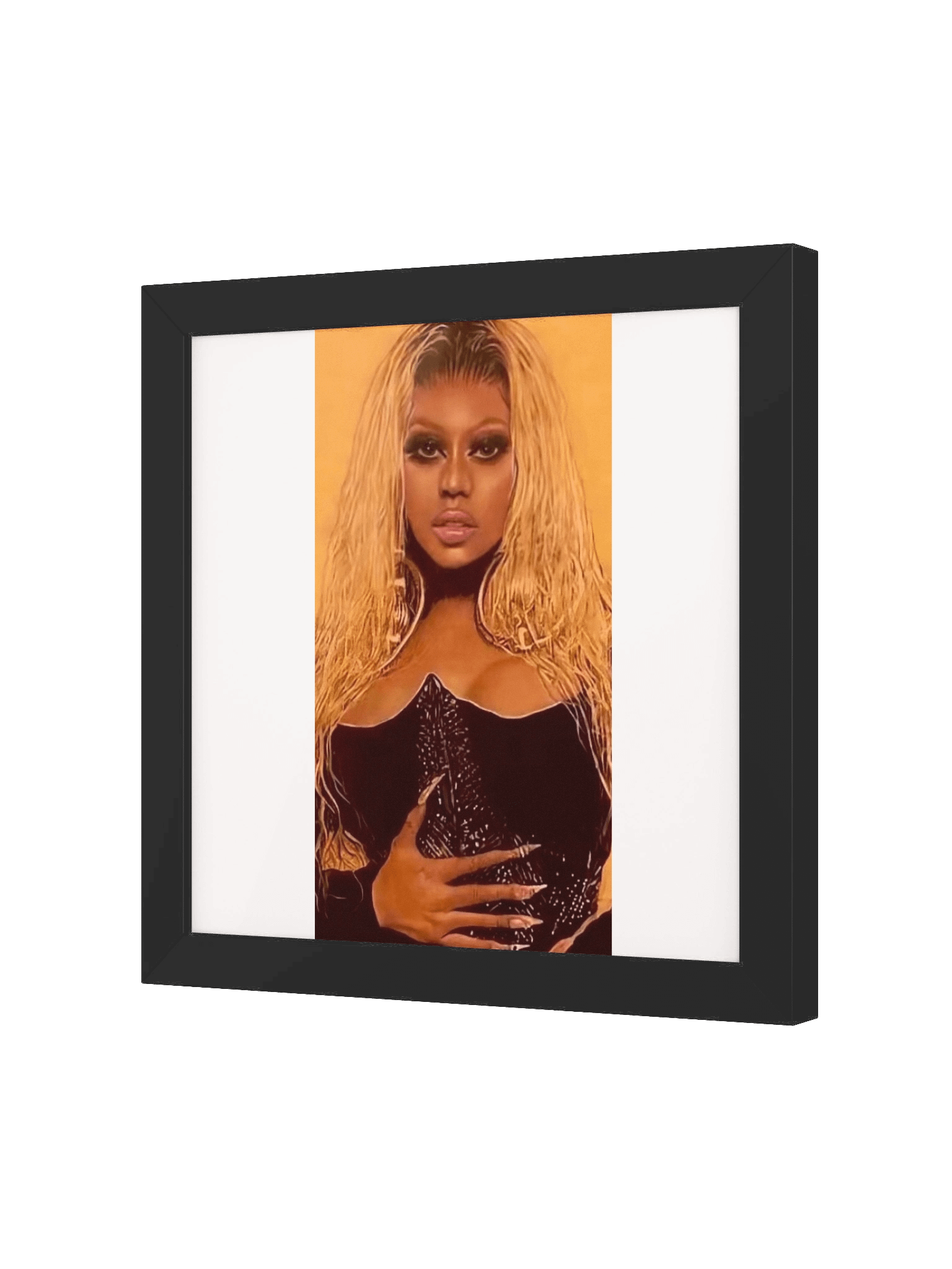 Nicki Minaj Colored Pencil Drawing Framed Print product image (7)