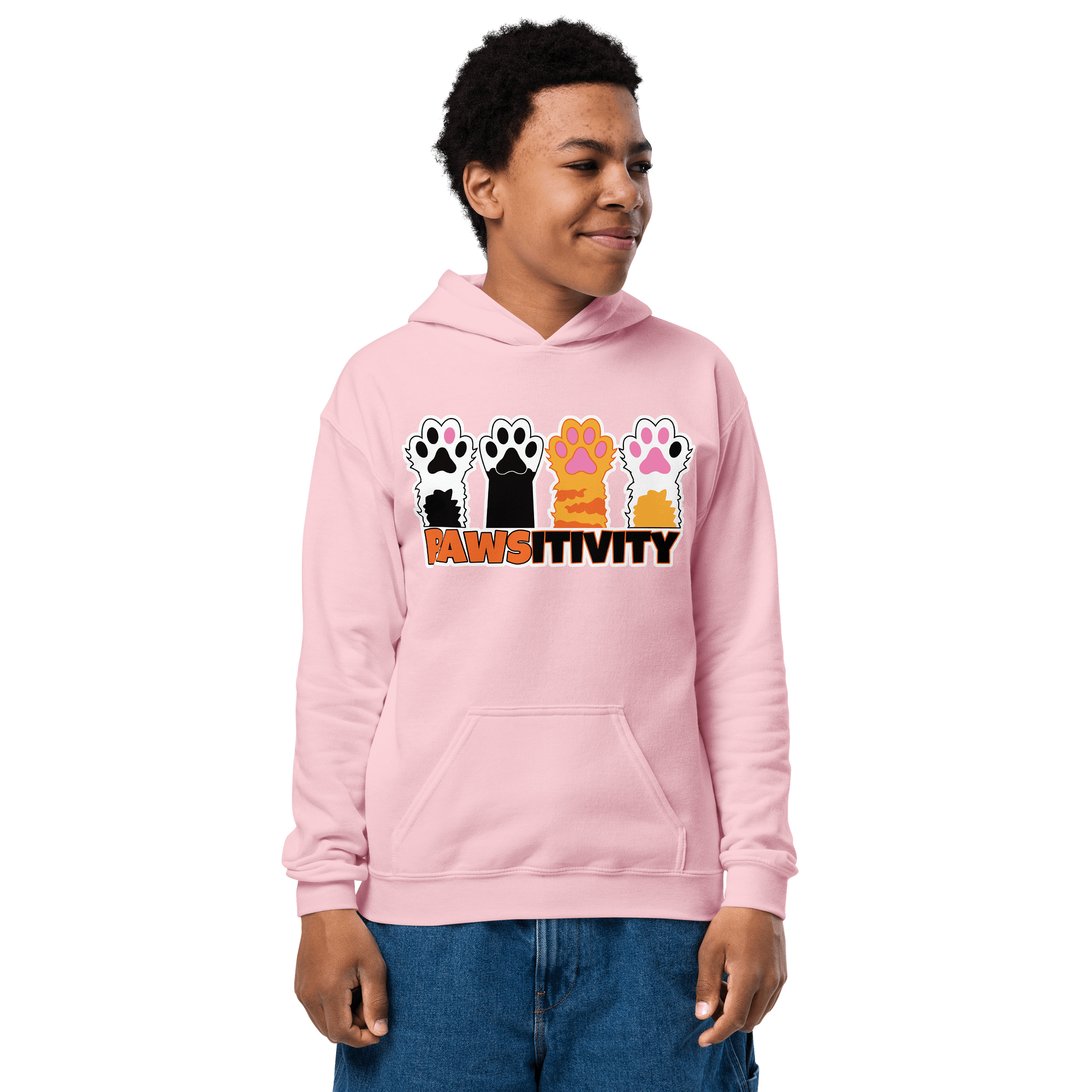 Pawsitivity Kids Hoodie product image (1)