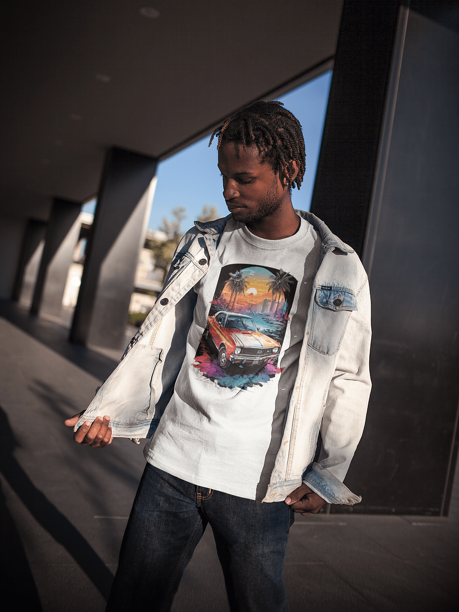 Cruisin' Sunset Oversized T-Shirt product image (1)