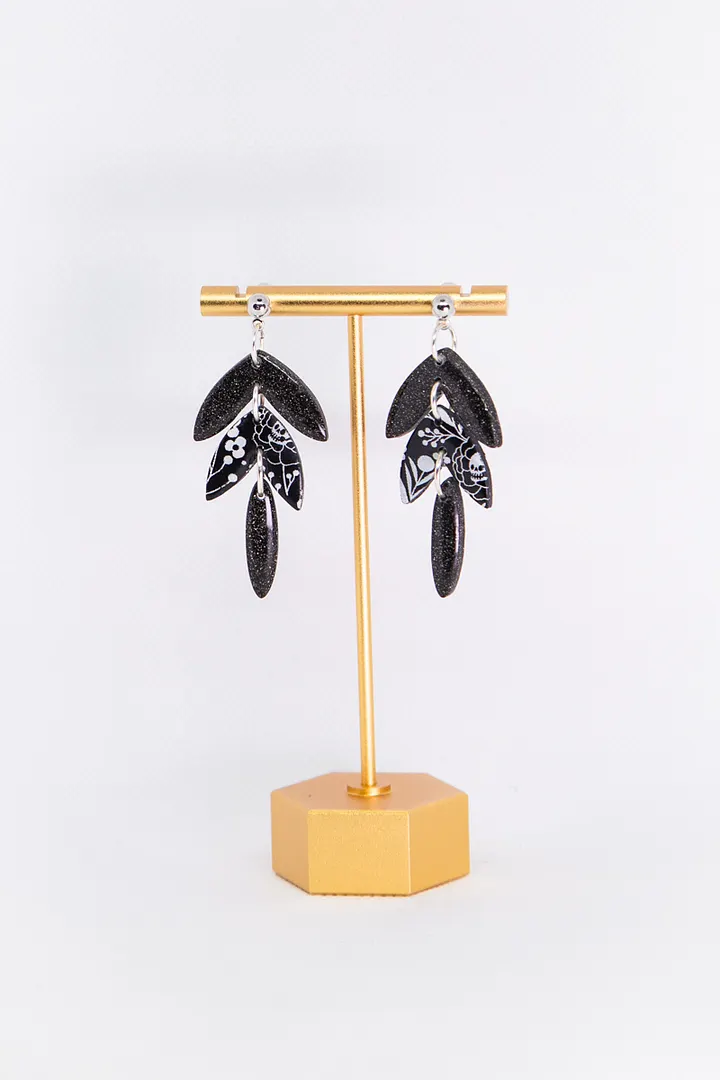Floral Black Dangles product image (2)
