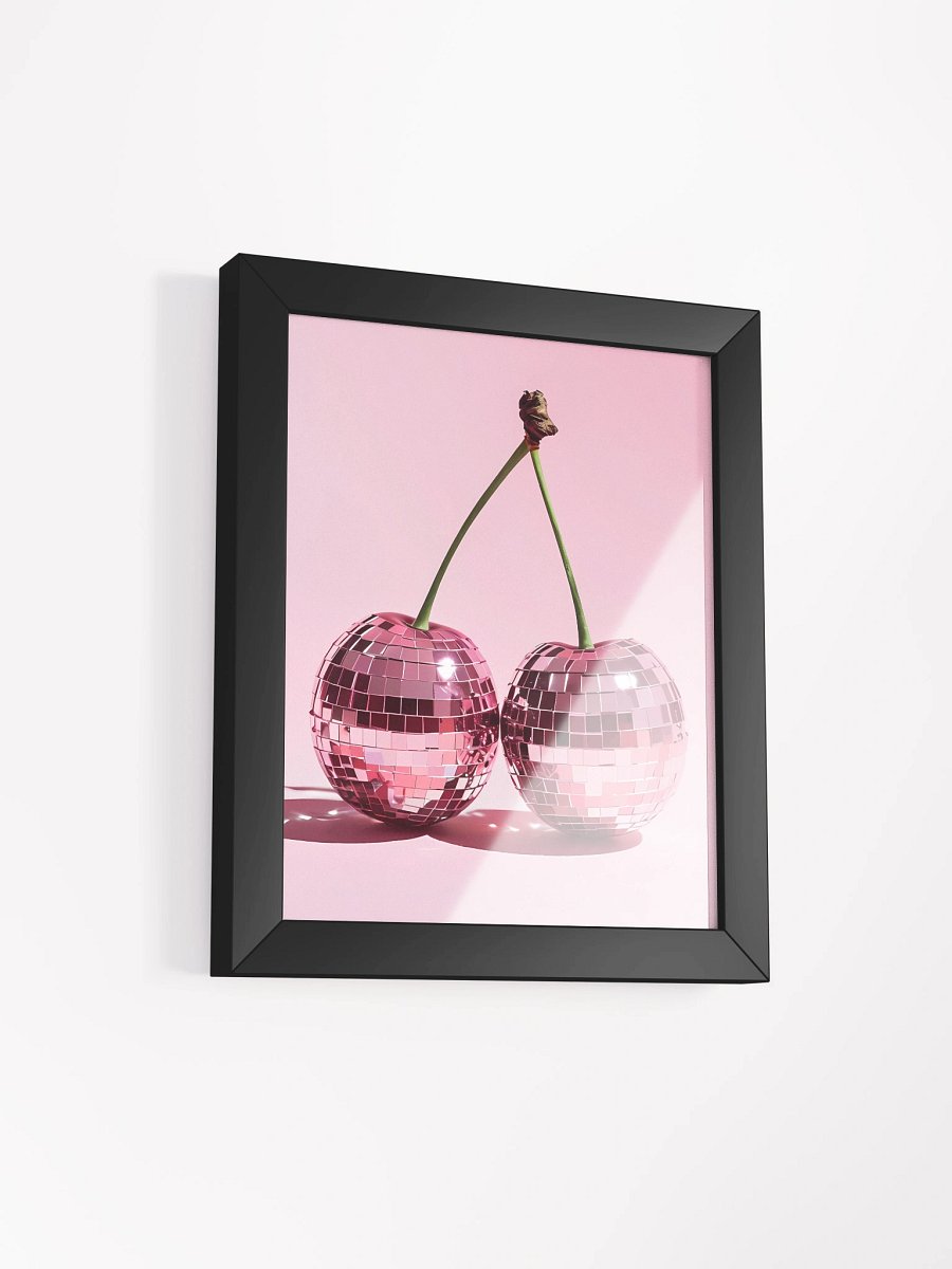 Cherry Disco Ball Framed Matte Poster product image (3)