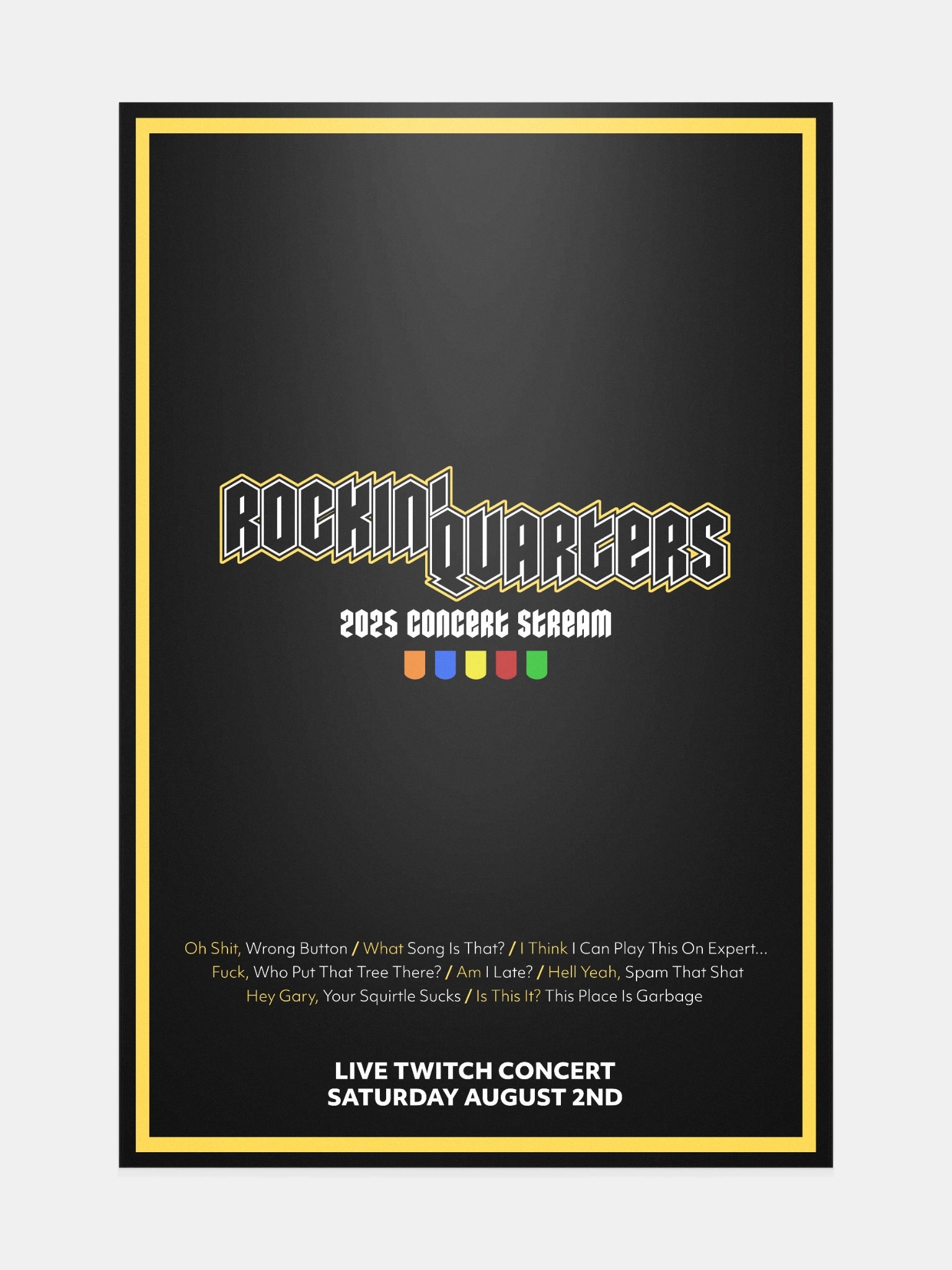 Rockin' Quarters 2025 Concert Poster! product image (1)