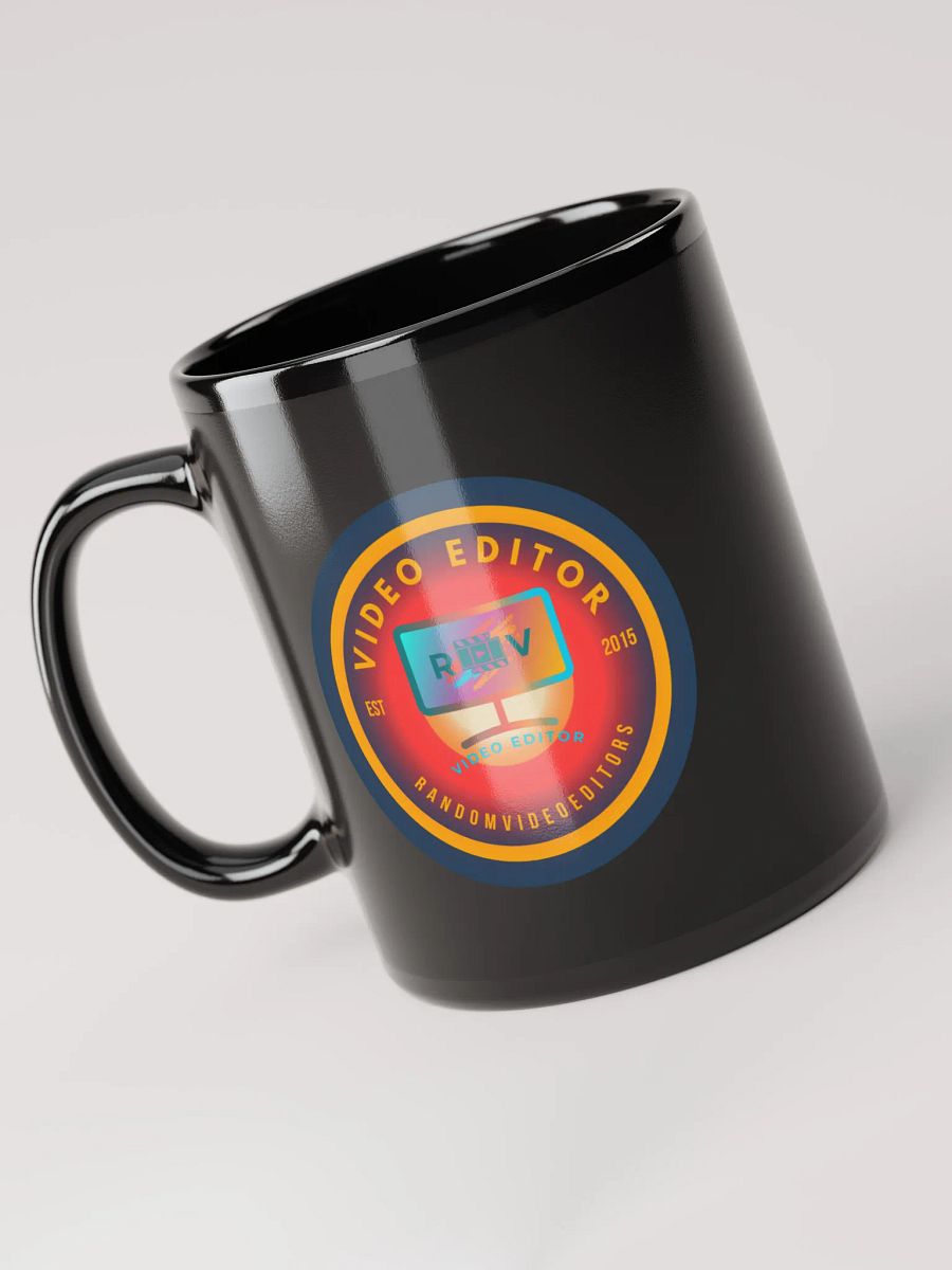 RandomVideoEditors Black Glossy Mug V2 product image (3)