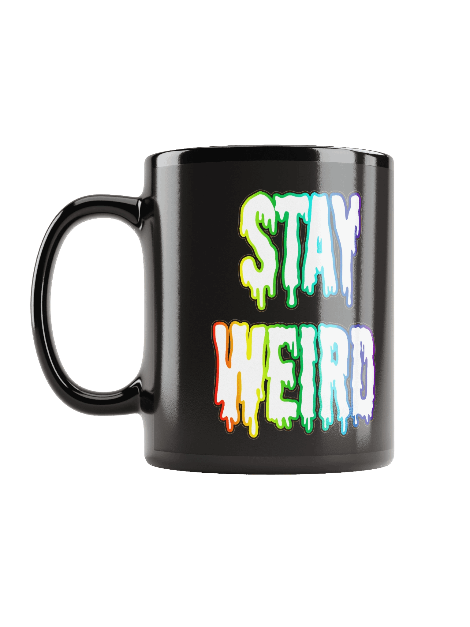 Stay Weird Black Coffee Mug product image (6)