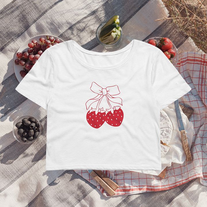 Strawberry with Ribbon Baby Tee product image (2)